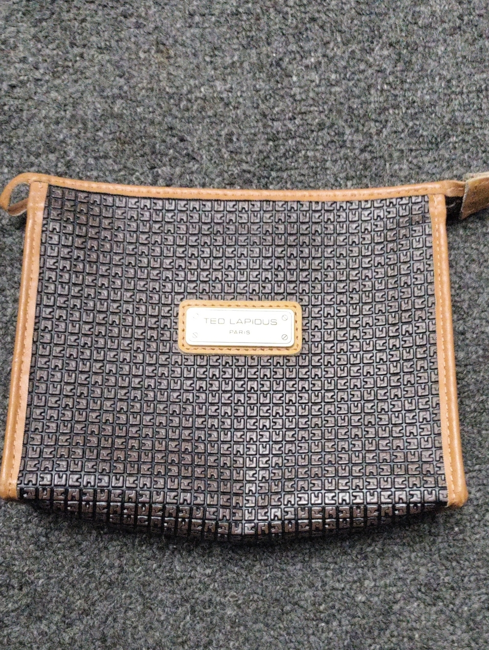 Ted Lapidus Black Patterned Clutch